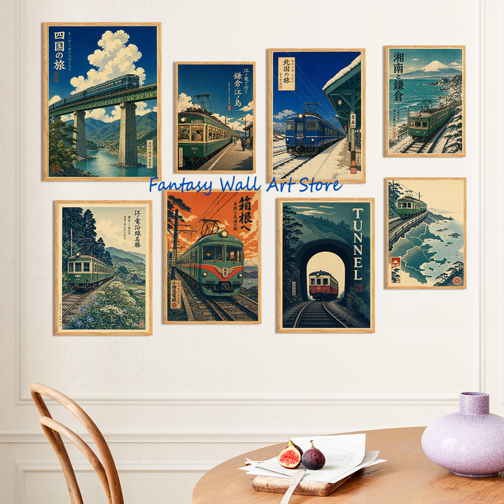 Japanese Lifestyle In Japanese - Japanese Train Blue Railway Station Scene