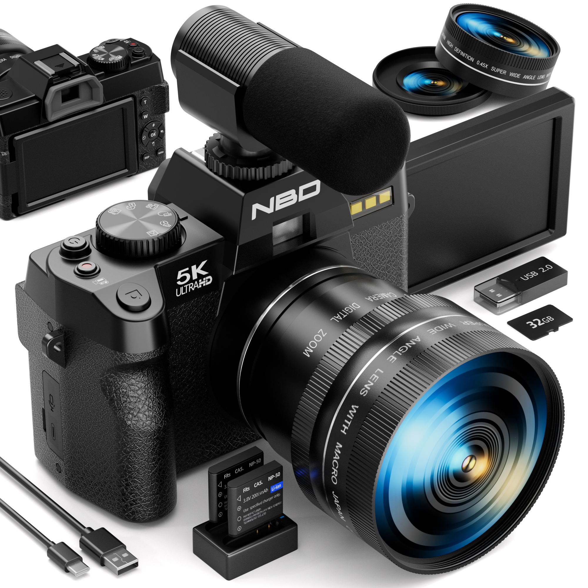 Japanese Lifestyle Images - NBD 5K 48MP Digital Cameras for