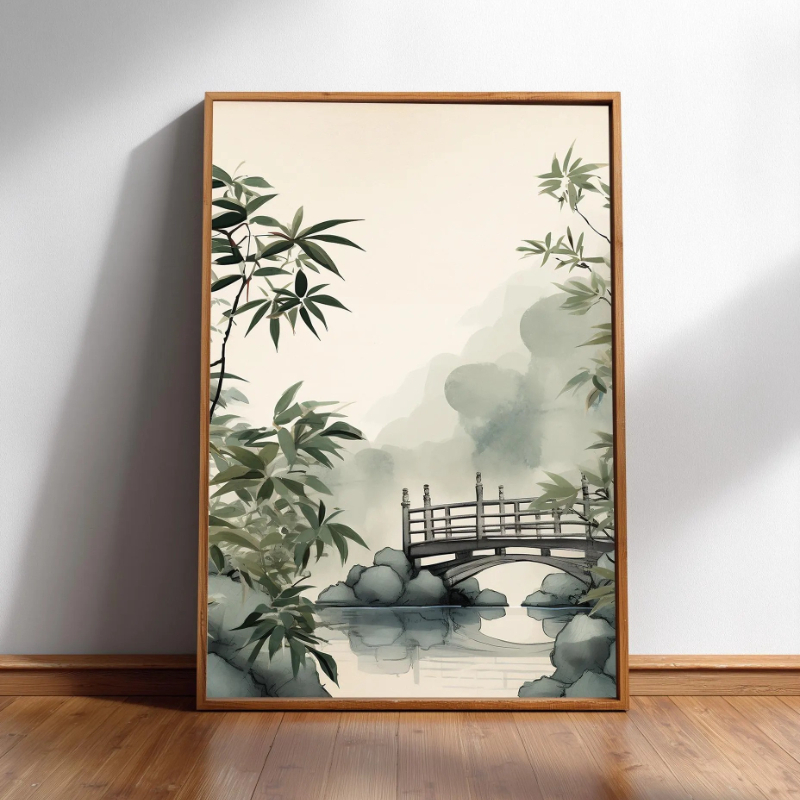 Japandi Wall Art Minimal Botan – обзор и цена Japanese Zen Lifestyle