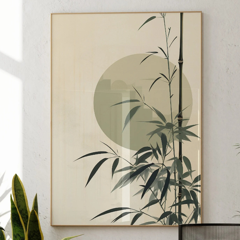 Japandi Wall Art Minimal Botan – обзор и цена Japanese Zen Lifestyle