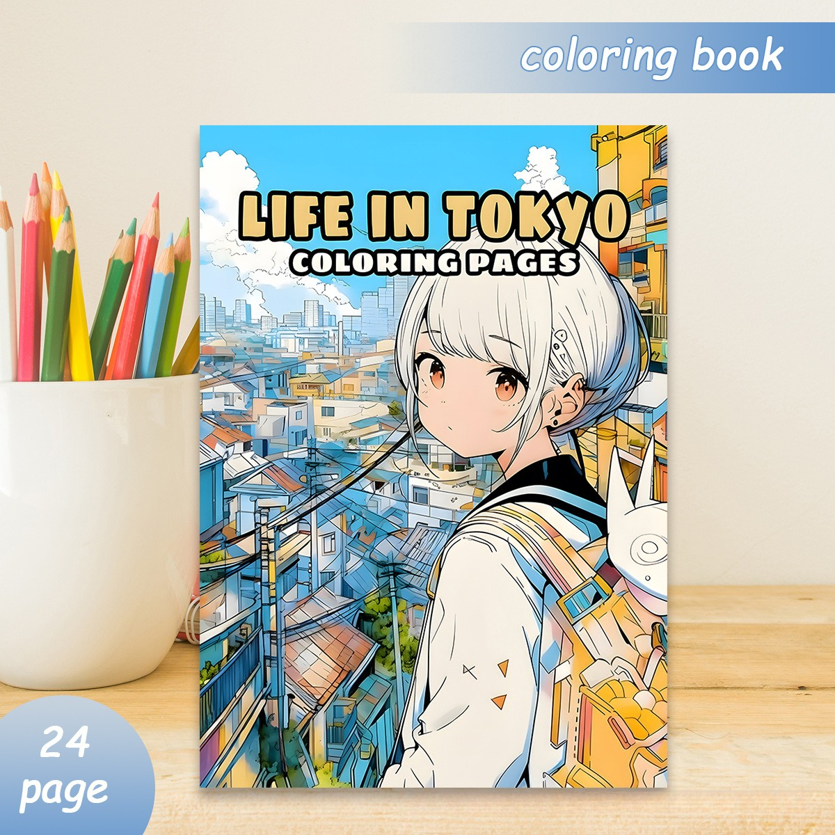 Life in Tokyo Coloring Book 24 – обзор и цена Japanese Lifestyle Book