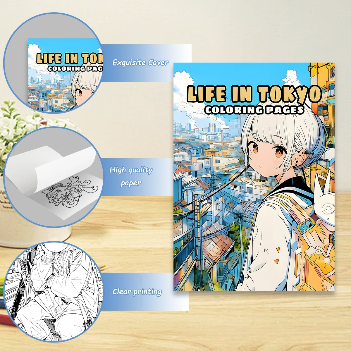 Life in Tokyo Coloring Book 24 – обзор и цена Japanese Lifestyle Book