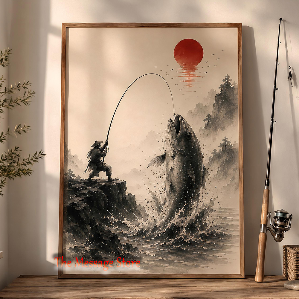Japanese Samurai Fishing Wall  – обзор и цена Japanese Zen Lifestyle