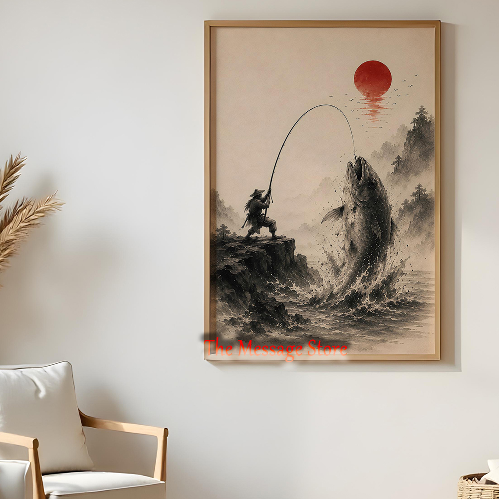 Japanese Samurai Fishing Wall  – обзор и цена Japanese Zen Lifestyle