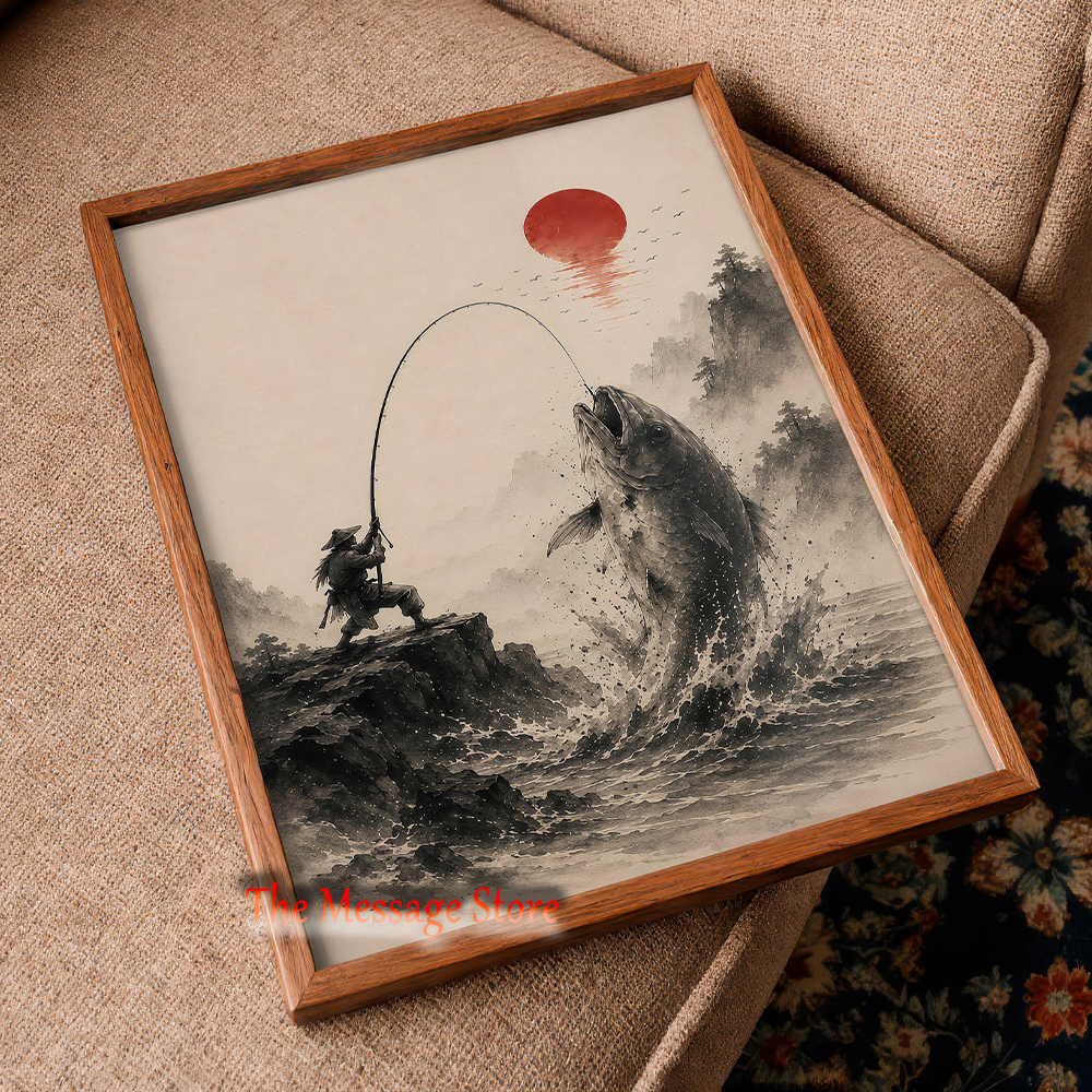 Japanese Samurai Fishing Wall  – обзор и цена Japanese Zen Lifestyle
