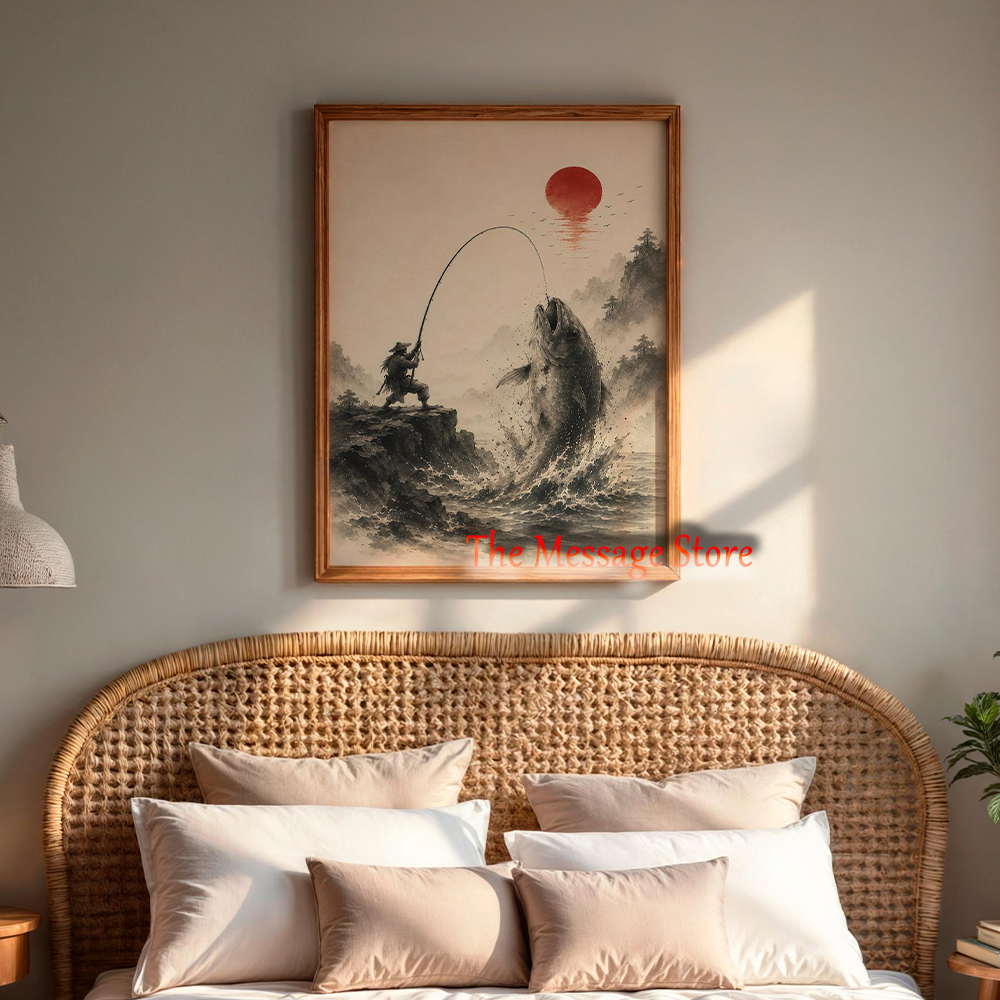 Japanese Samurai Fishing Wall  – обзор и цена Japanese Zen Lifestyle