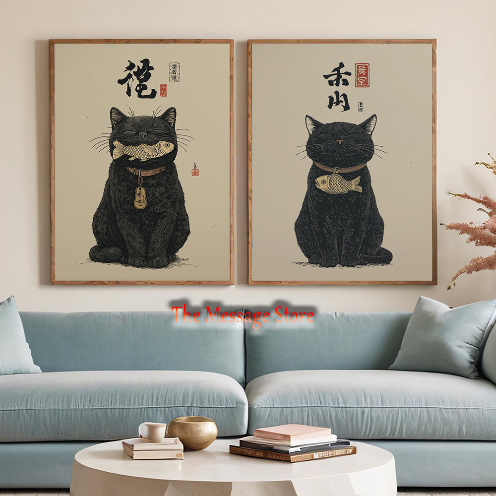 Black Lucky Cat Ukiyo-e Japane – обзор и цена Japanese Lifestyle In Japanese