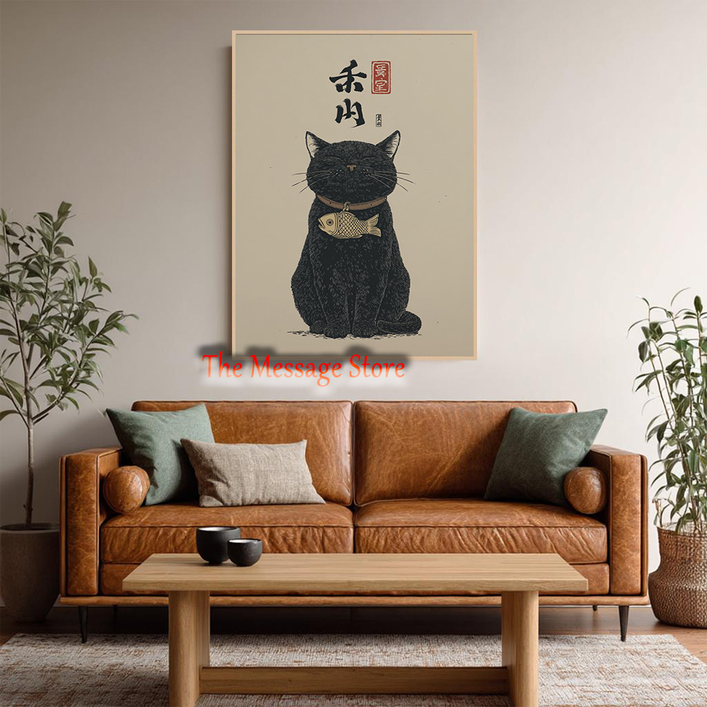 Black Lucky Cat Ukiyo-e Japane – обзор и цена Japanese Lifestyle In Japanese