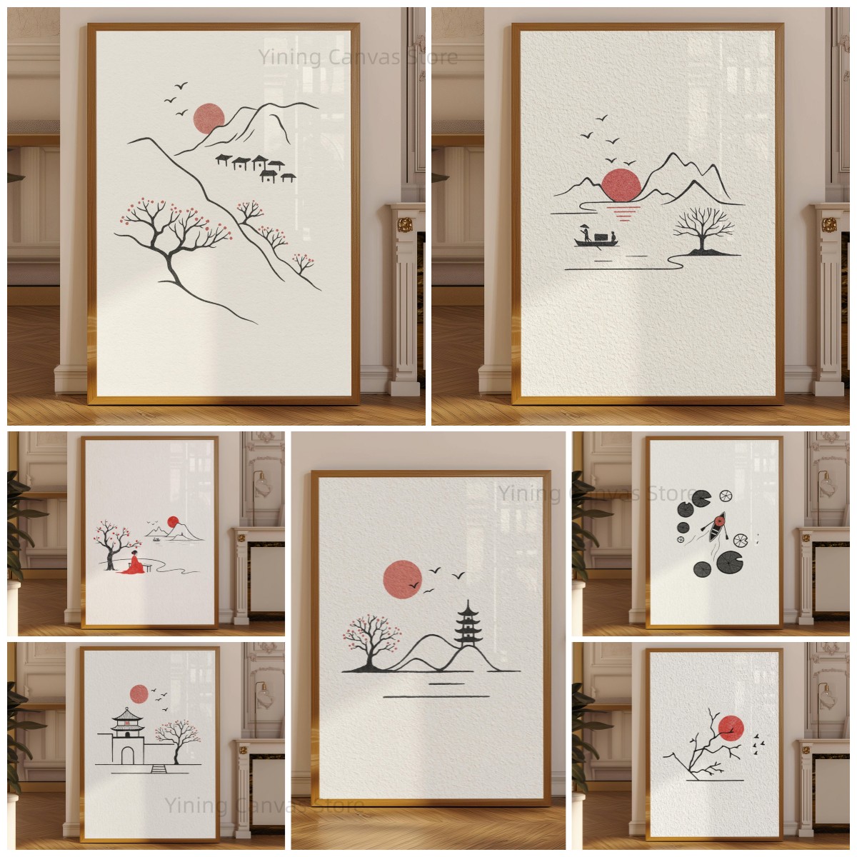 Minimalist Japanese Ink Poster – обзор и цена Japanese Zen Lifestyle