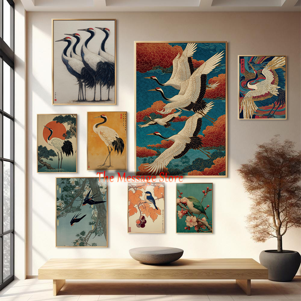 Traditional Nature Crane Birds – обзор и цена Japanese Zen Lifestyle
