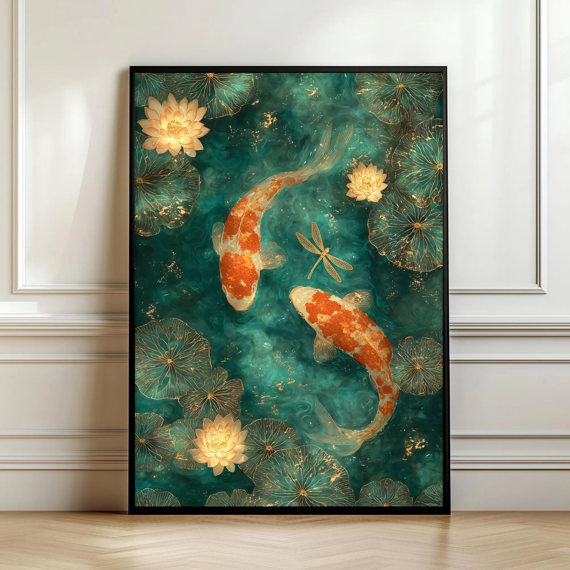 Yin Yang Koi Poster, Koi Fish  – обзор и цена Japanese Zen Lifestyle