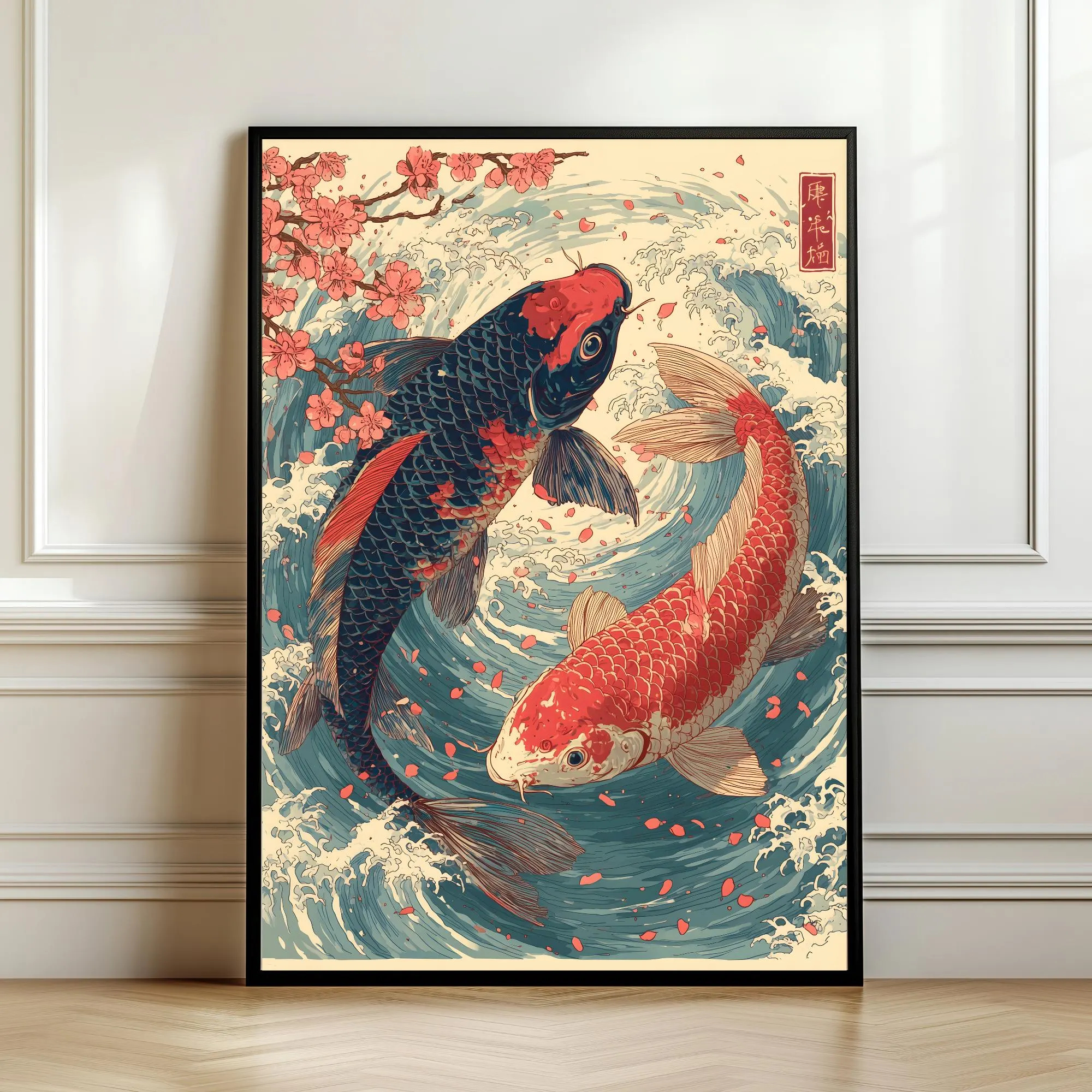 Yin Yang Koi Poster, Koi Fish  – обзор и цена Japanese Zen Lifestyle