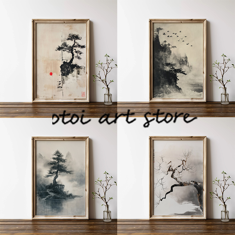 Japanese Ink Style Zen Bonzai  – обзор и цена Japanese Zen Lifestyle